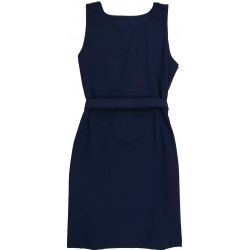 Pinafore Sekolah Rendah Perempuan -  Biru Tua (VISCOSE)